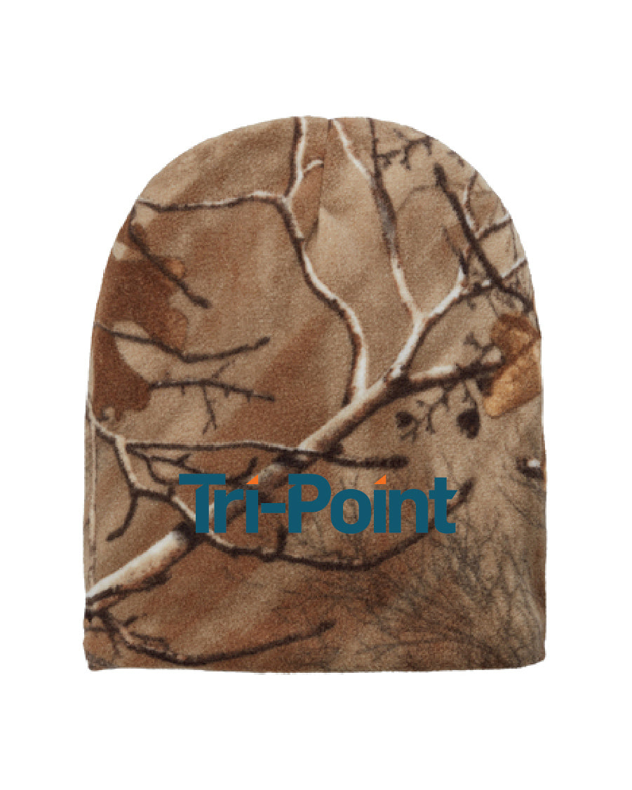 Tri-Point Camouflage Fleece Beanie