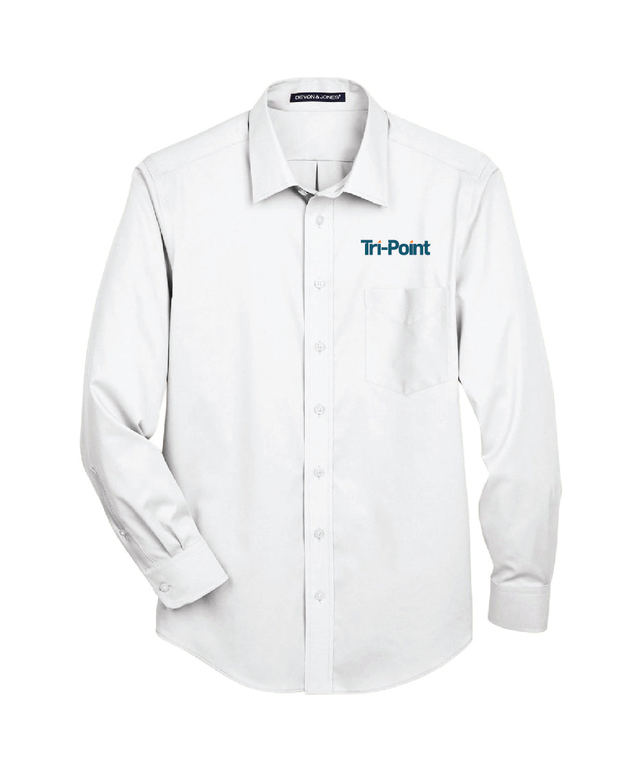 Tri-Point Men's Button Down Work Wear Shirt