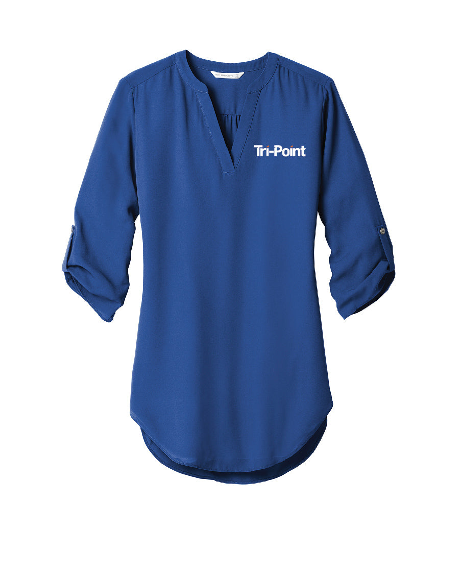 Tri-Point Women's 3/4-Sleeve Tunic Blouse