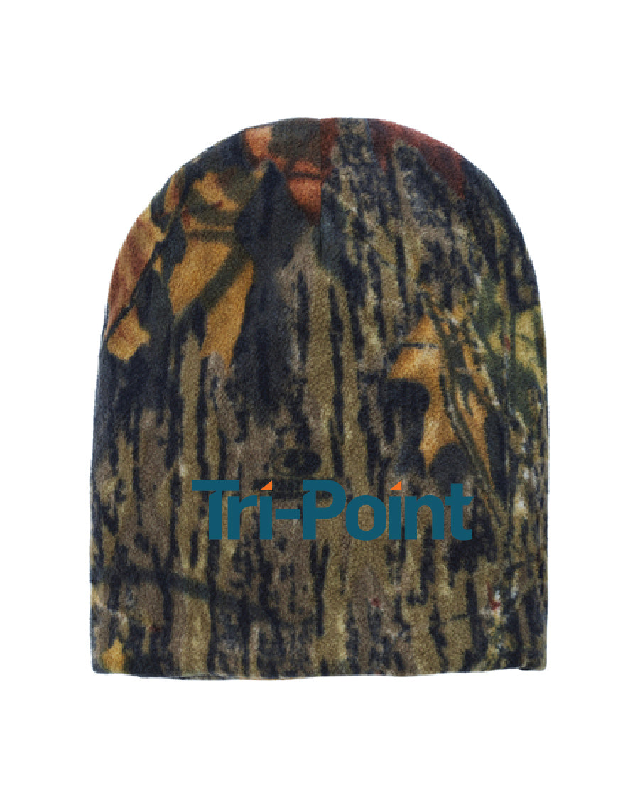 Tri-Point Camouflage Fleece Beanie