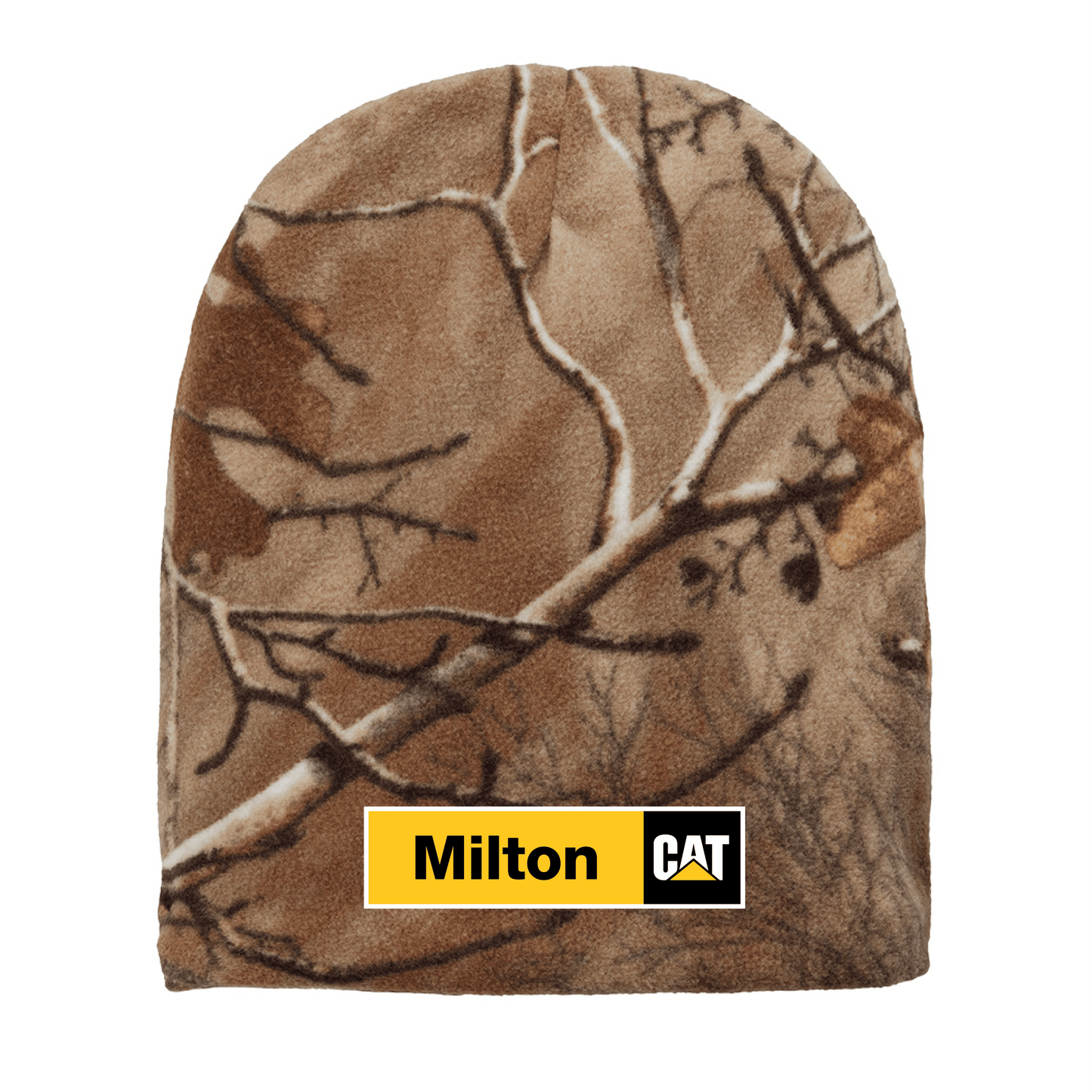 Milton Cat Camouflage Fleece Beanie