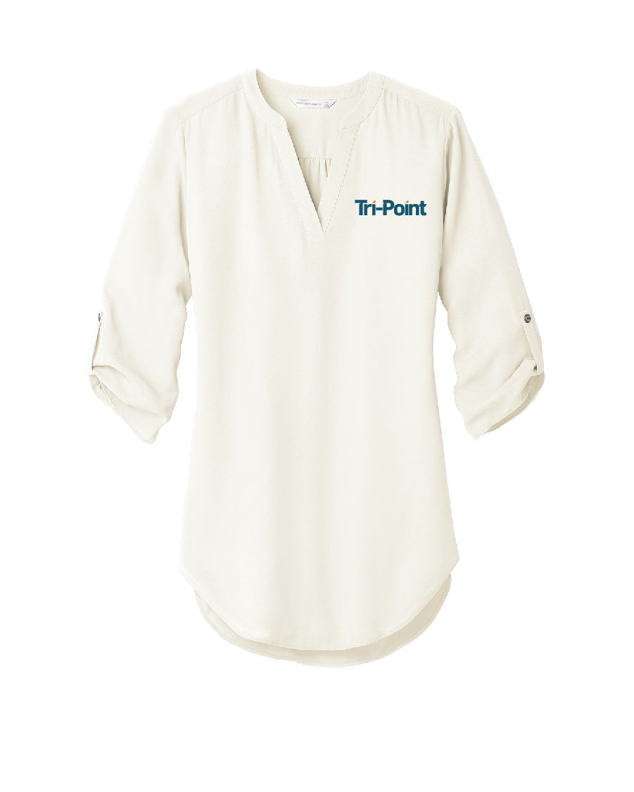 Tri-Point Women's 3/4-Sleeve Tunic Blouse