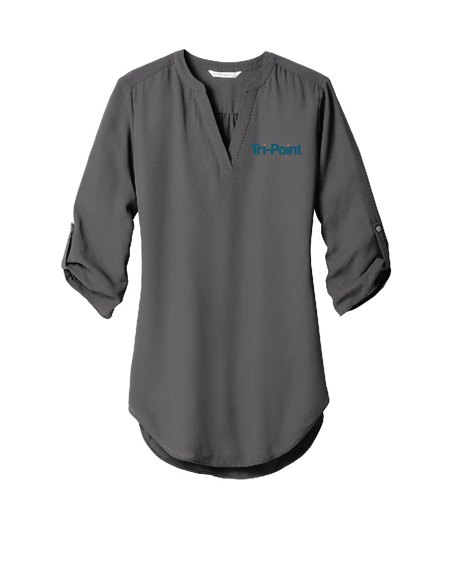 Tri-Point Women's 3/4-Sleeve Tunic Blouse