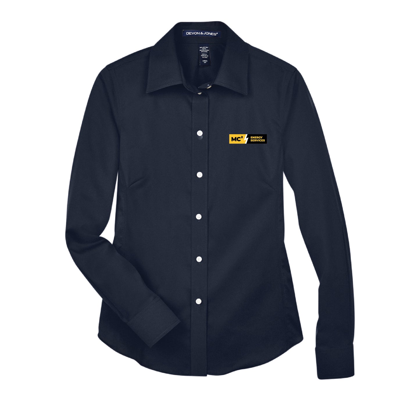 MC2 Women's Button Down Work Wear Shirt