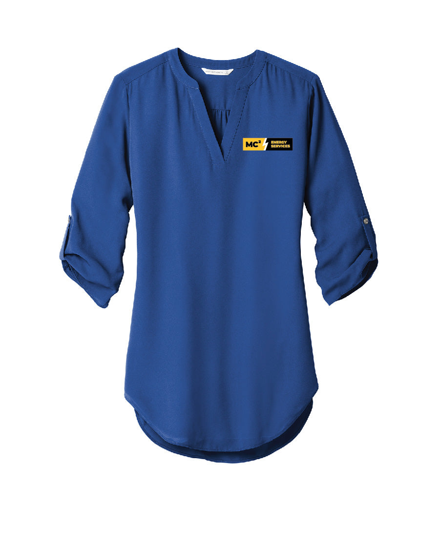 MC2 Women's 3/4-Sleeve Tunic Blouse
