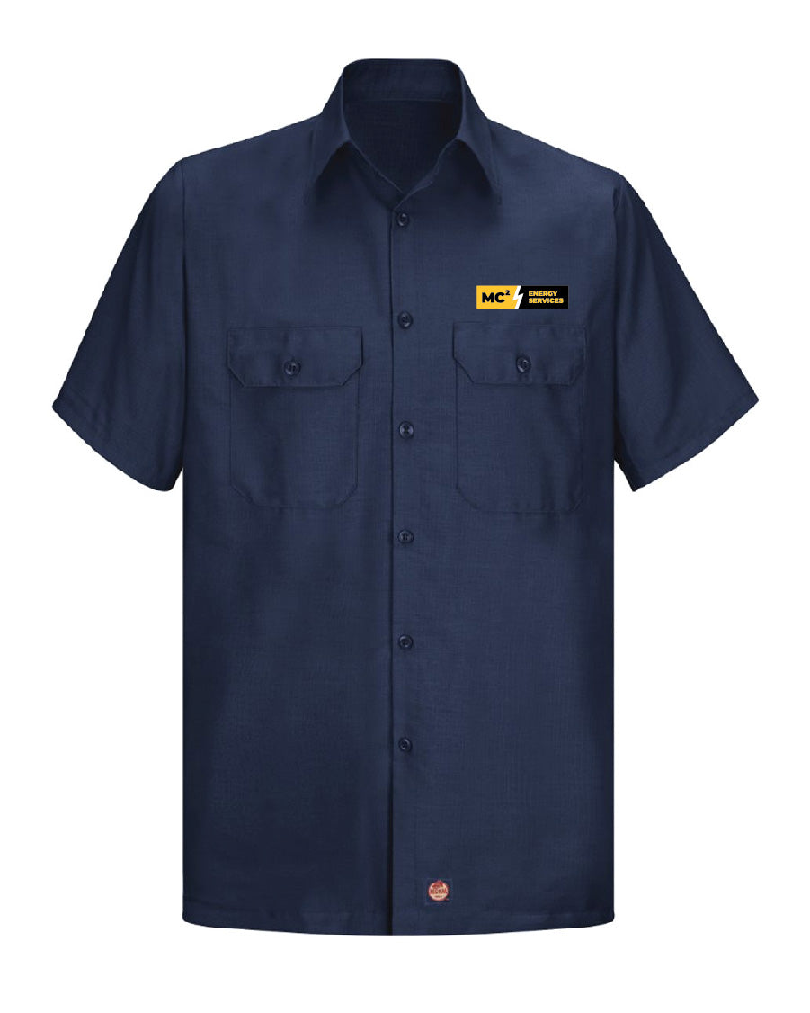 MC2 Men's Short Sleeve Solid Ripstop Shirt