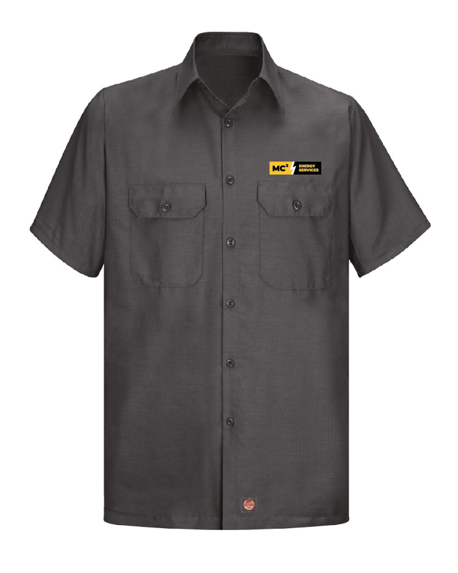 MC2 Men's Short Sleeve Solid Ripstop Shirt