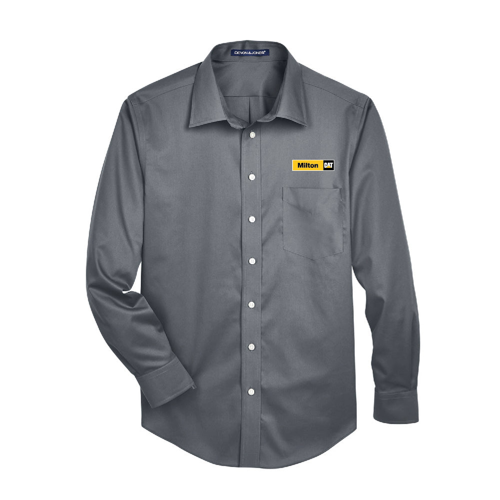 Milton CAT Men's Button Down Work Wear Shirt