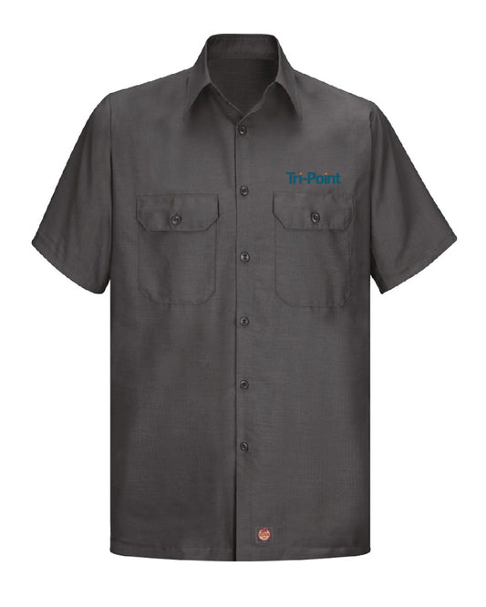 Tri-Point Men's Short Sleeve Solid Ripstop Shirt