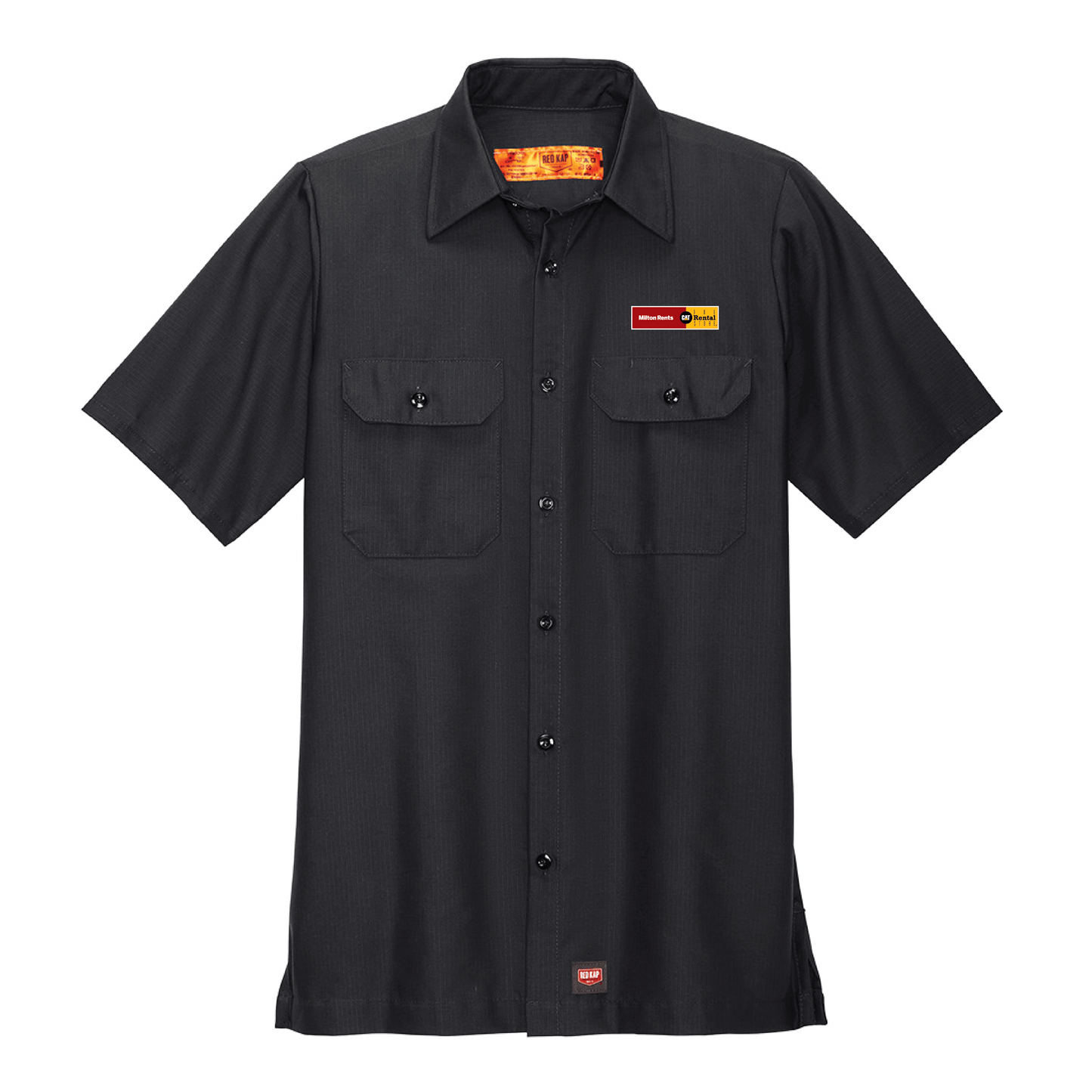 Milton Rents Men's Short Sleeve Solid Ripstop Shirt