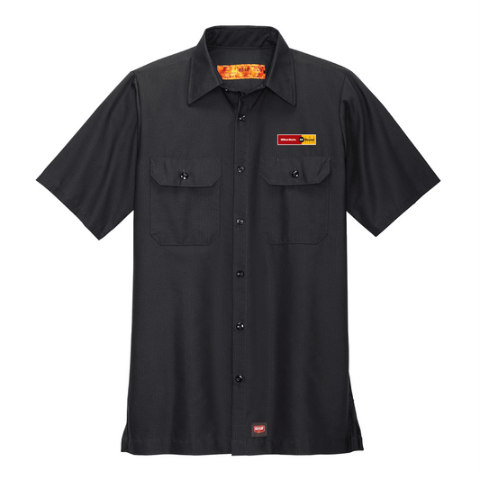 Milton Rents Men's Short Sleeve Solid Ripstop Shirt