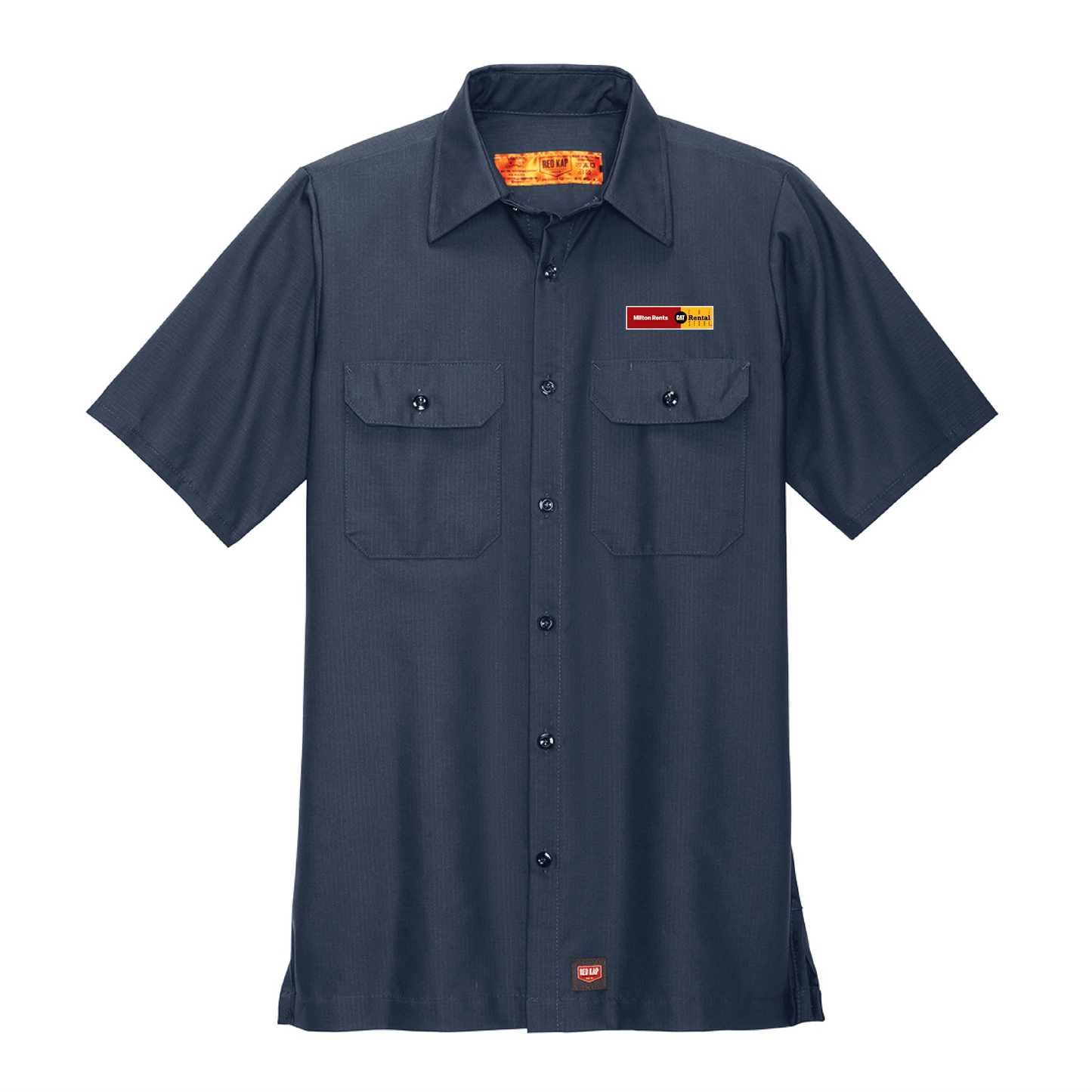 Milton Rents Men's Short Sleeve Solid Ripstop Shirt