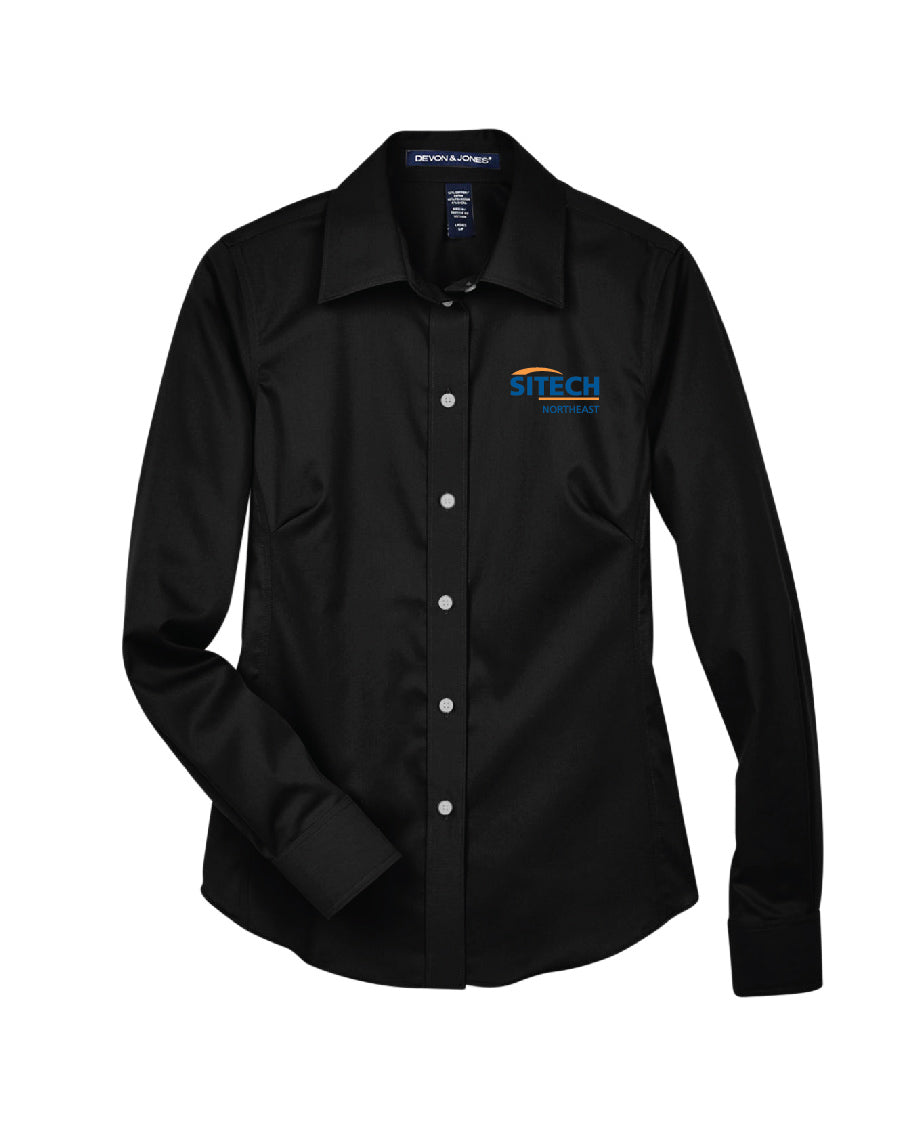 Sitech Women's Button Down Work Wear Shirt