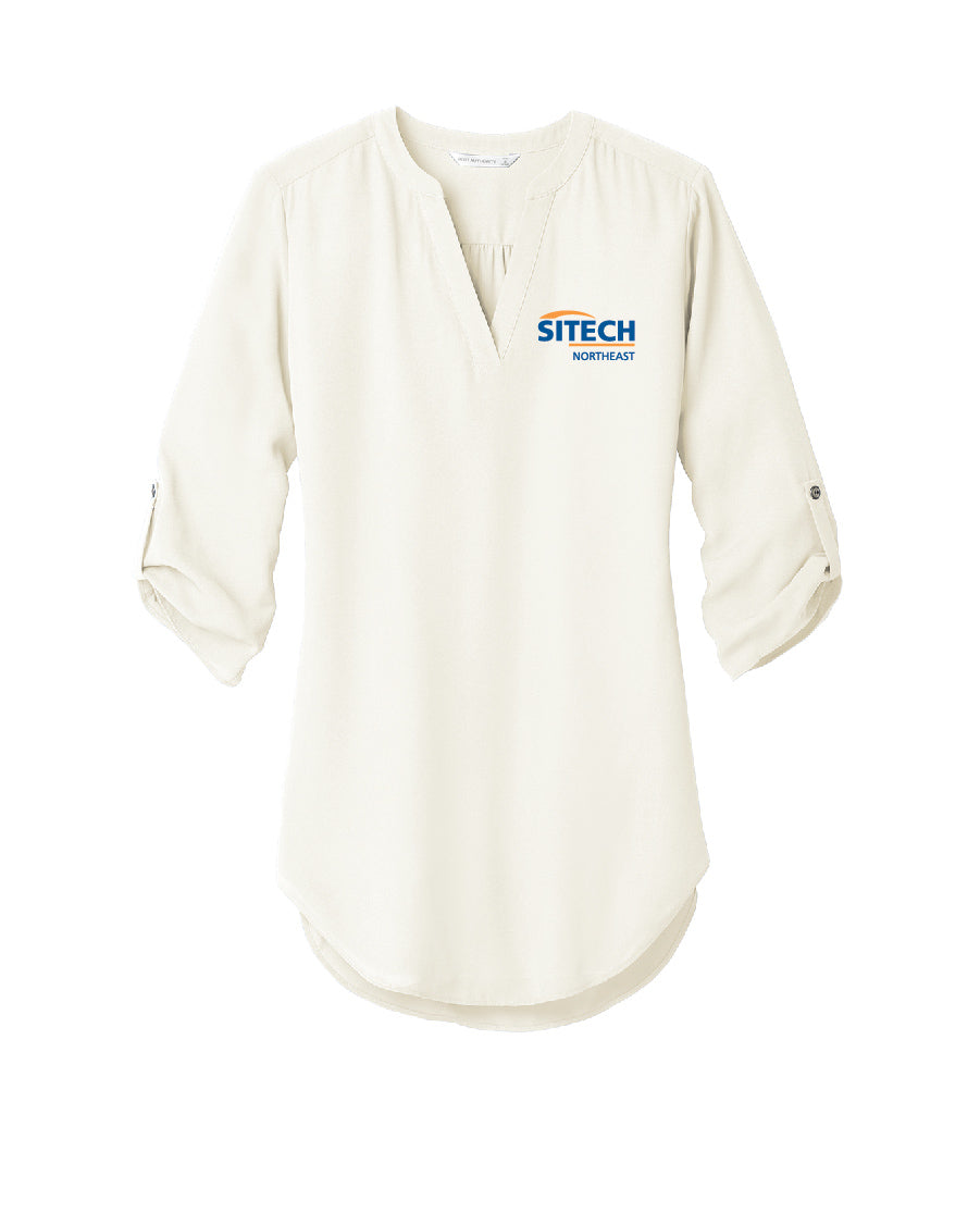 Sitech Women's 3/4-Sleeve Tunic Blouse