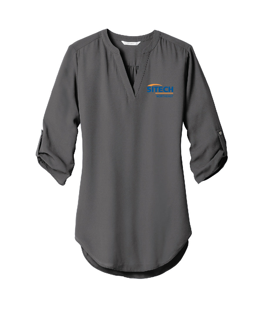 Sitech Women's 3/4-Sleeve Tunic Blouse