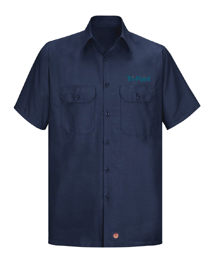 Tri-Point Men's Short Sleeve Solid Ripstop Shirt